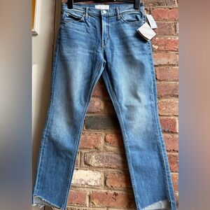 MOTHER NWT Mid-Rise Dazzler Ankle Something to Remember Sz30